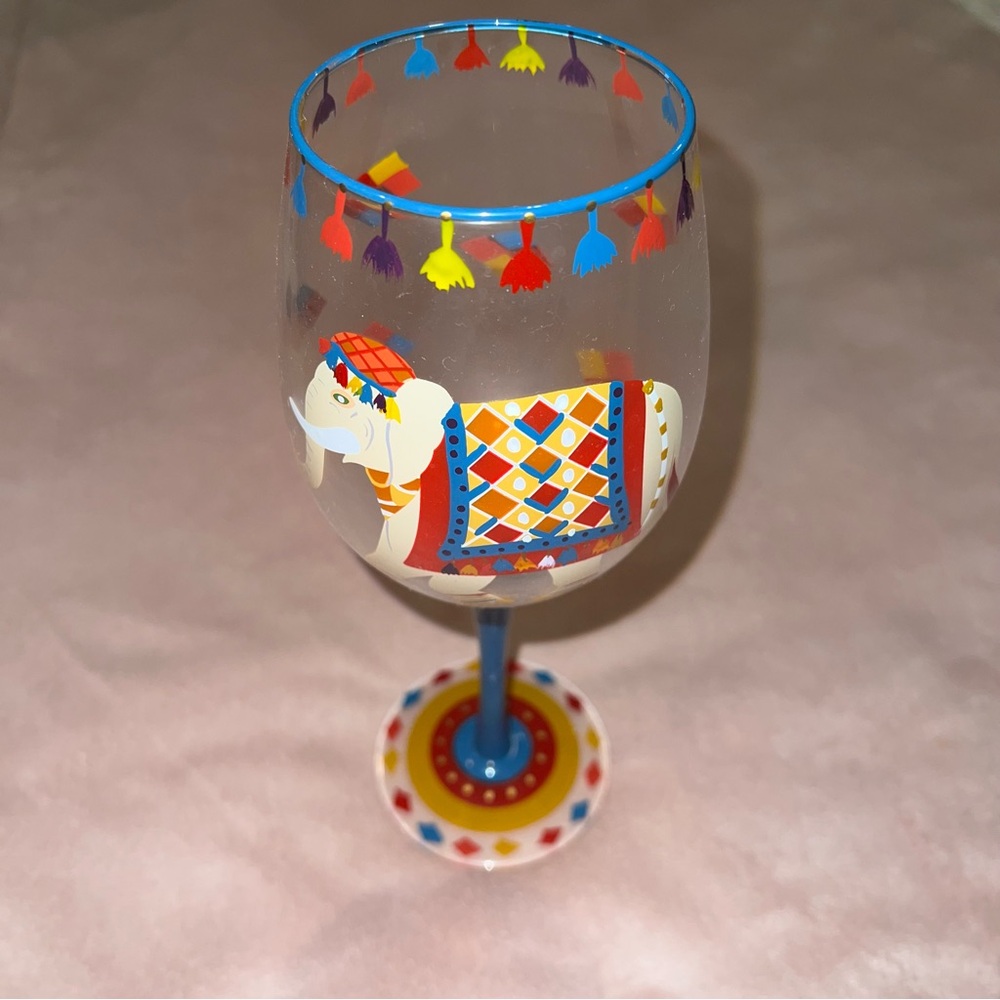 Elephant Wine Glass